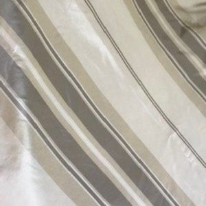 Restoration Hardware Striped Silk Taffeta Pocket Rod Drape